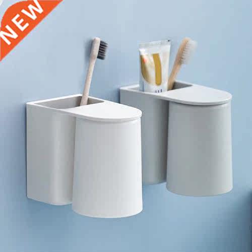 Wall Mounted Magnetic Toothbrush Holder Punch-free