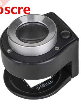 30 Times Optical Glass Lens Scale Focusing Magnifier with LE