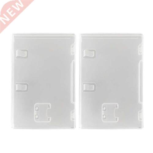 2pcs Game Card Storage Case Transparent Plastic Cartridge Ho