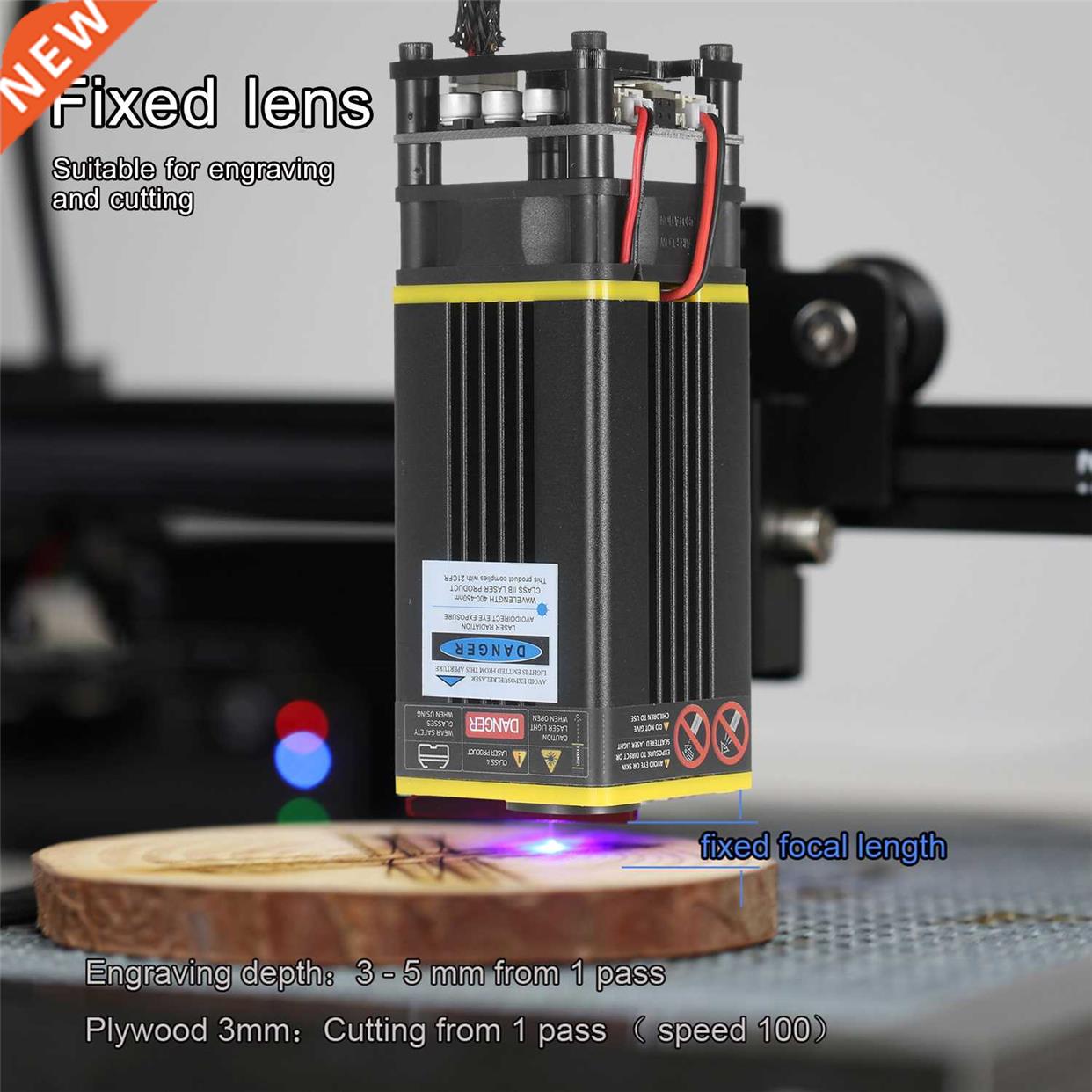 40W-5.5W Laser Module Kit 448-462nm Continuou Laser Cutting