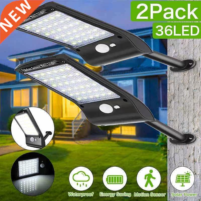 Solar Wall Lights Outdoor Waterproof Security 36 LED Solar