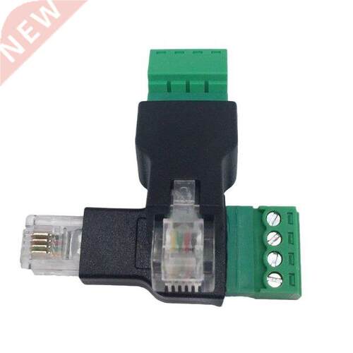 RJ11 to Screw Terminal Adapter RJ11 Male to 4 Pin Connector