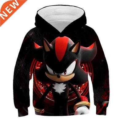 Fashion Super Sonic Hoodies Kids Clothes Cartoon Boys Hoodie