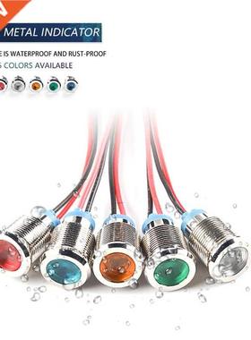 8mm Metal LED Warning indicator light Waterproof IP66 Signal
