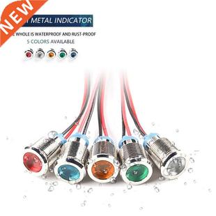 8mm Metal LED Warning indicator light Waterproof IP66 Signal