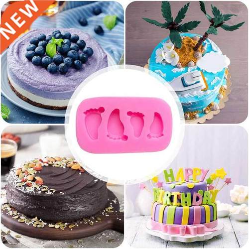 Cute Baby Foot Silicone Fondant Molds Chocolate Mold Sugar