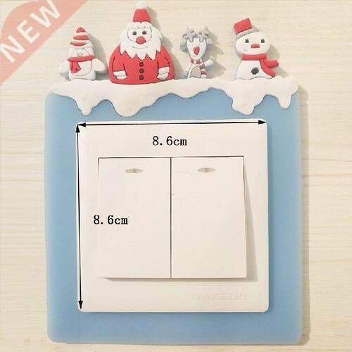 1Pcs Room Decor for Switch Outlet Luminous Christmas