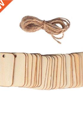 100pcs Wooden Tags  Handmade Cartoon Hanging Pendant