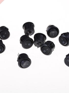 10Pcs 16mm Small Round Boat Rocker Switches 2 Pin ON-OFF Ro