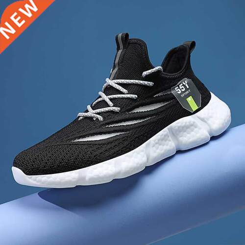 Men's Sneakers Breathable Casual Running Shoes Non-Slip Stab
