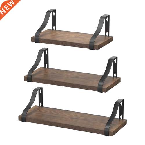 HOMEMAXS 3 Tiers Wall Shelves Floating Shelves Wall Mounted
