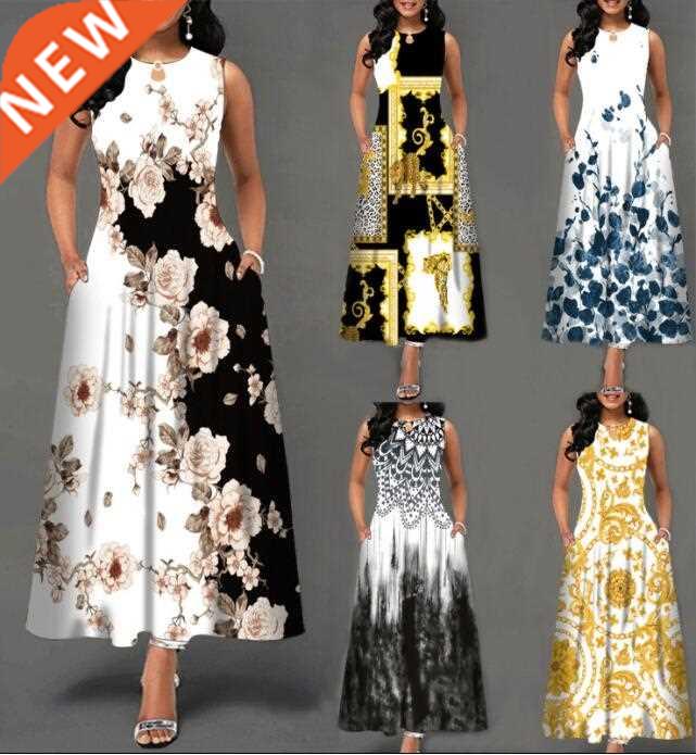 Boho floral plus size big fat Women Dress Fashion Elegant