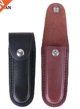 Fold Knife Tool Flashlight Belt Loop Case Holder Leather