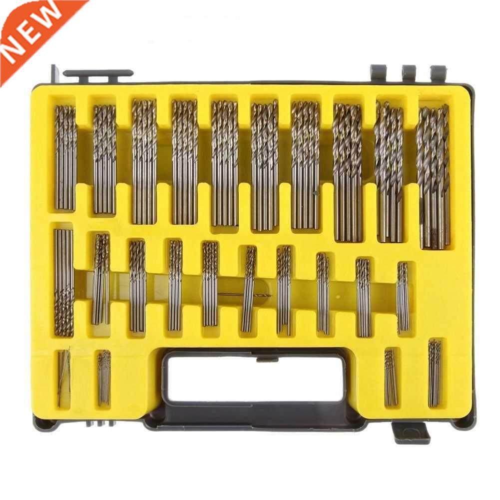 Drill Bit 150Pcs 0.4MM-3.2MM HSS Shank Titanium Coated Speed