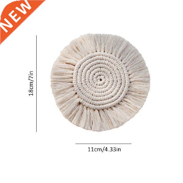 Cotton Braid Coaster Bohemia Style Handmade Macrame Cup