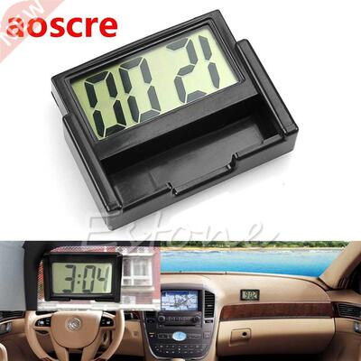 Interior Car Auto Dashboard Desk Digital Clock LCD Screen Se
