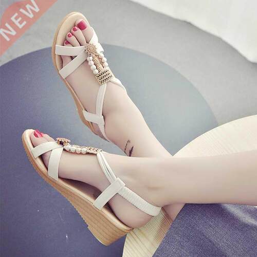 Summer Women Sandals Soft comfortable Wedge shoes ladies Rom