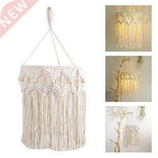 Macrame Lamp Shade Decorative Pendant Light Romantic LED