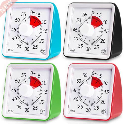 60 Minutes Analog Visual Timer Silent Countdown Clock Time M