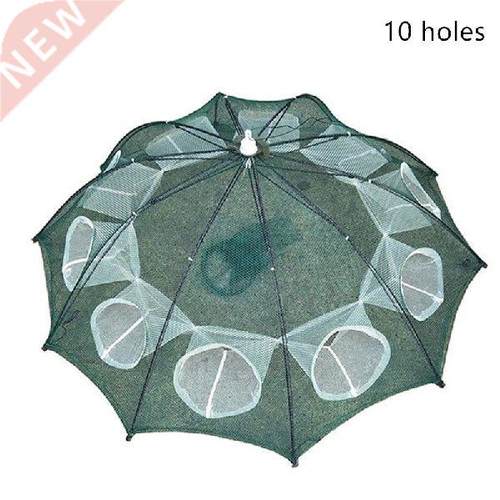 4-20 Holes Foldable Automatic Fishing Net Shrimp Cage Nylon