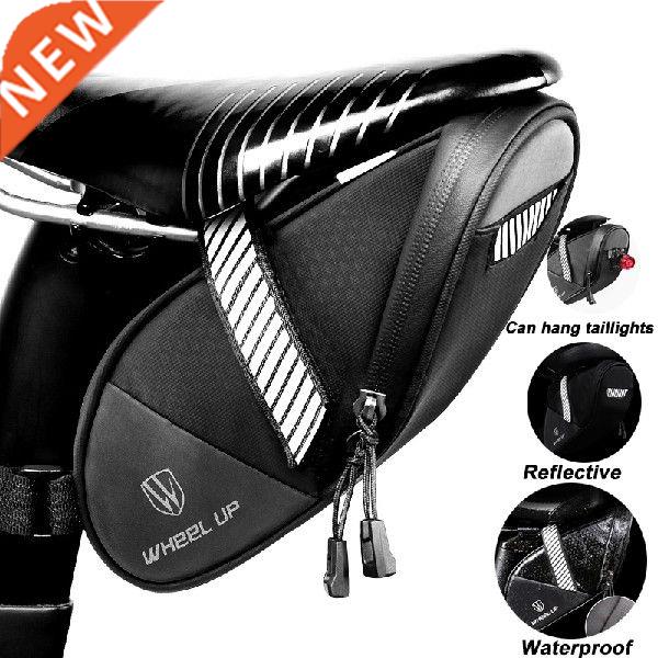 1pc Black Bicycle Bag Mountain Bike Tool Tail Bag Cushion
