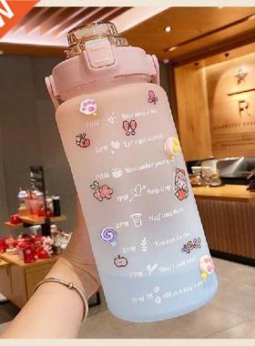 New 2000ml Sports Water Bottle BPA Free Portable Leak-proof