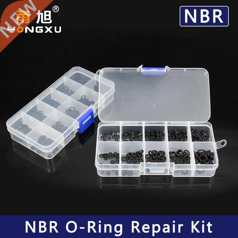 250PCS NBR Seal Ring Kit Thickness 1 / 1.5mm Nitrile Rubber