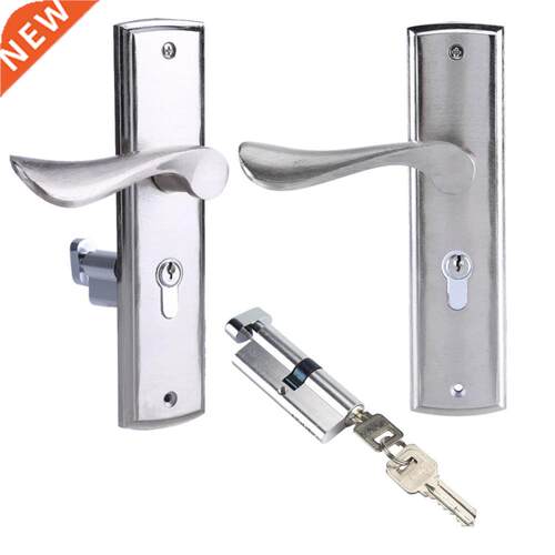 Aluminum Door Lock Interior Home Door Handle Lock Durable Fr