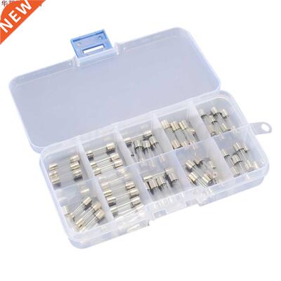 50pcs 5x20mm 250mA ~ 6.A Kit d'assortiment de fusibles de T