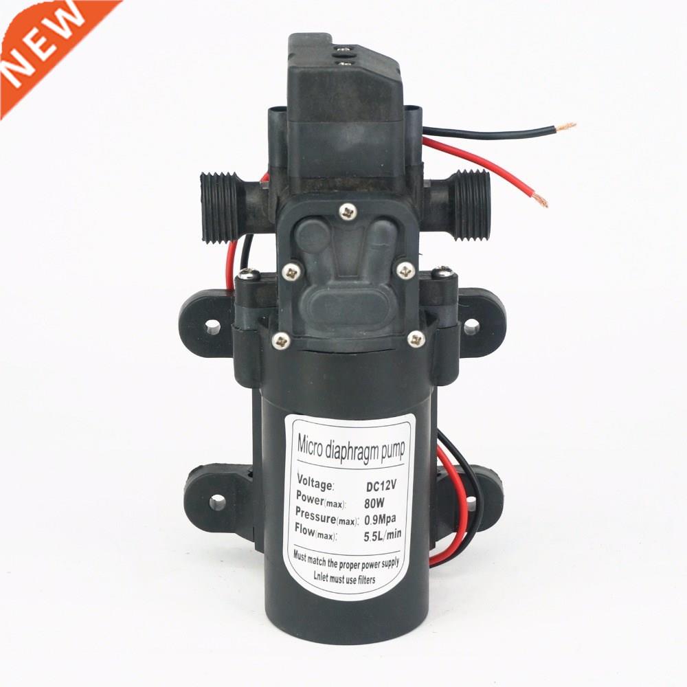 1/2'' BSP Male 12V DC 80W 5.5L/Min Diaphragm Water Pump Se