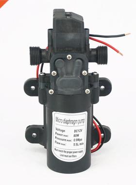 1/2'' BSP Male 12V DC 80W 5.5L/Min Diaphragm Water Pump Se