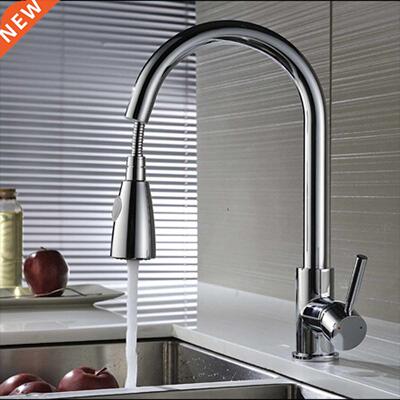Modren Pull Out Kitchen Spray Mixer Tap Basin Sink Faucet 36