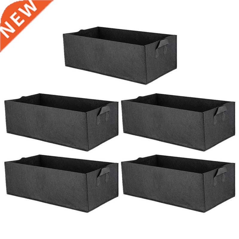 5 Pack Fabric Raised Garden Bed,Square Garden Flower Grow Ba