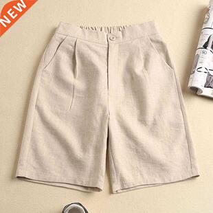 Shorts Women Knee-length Summer Loose Setwear Harajuku Wide-