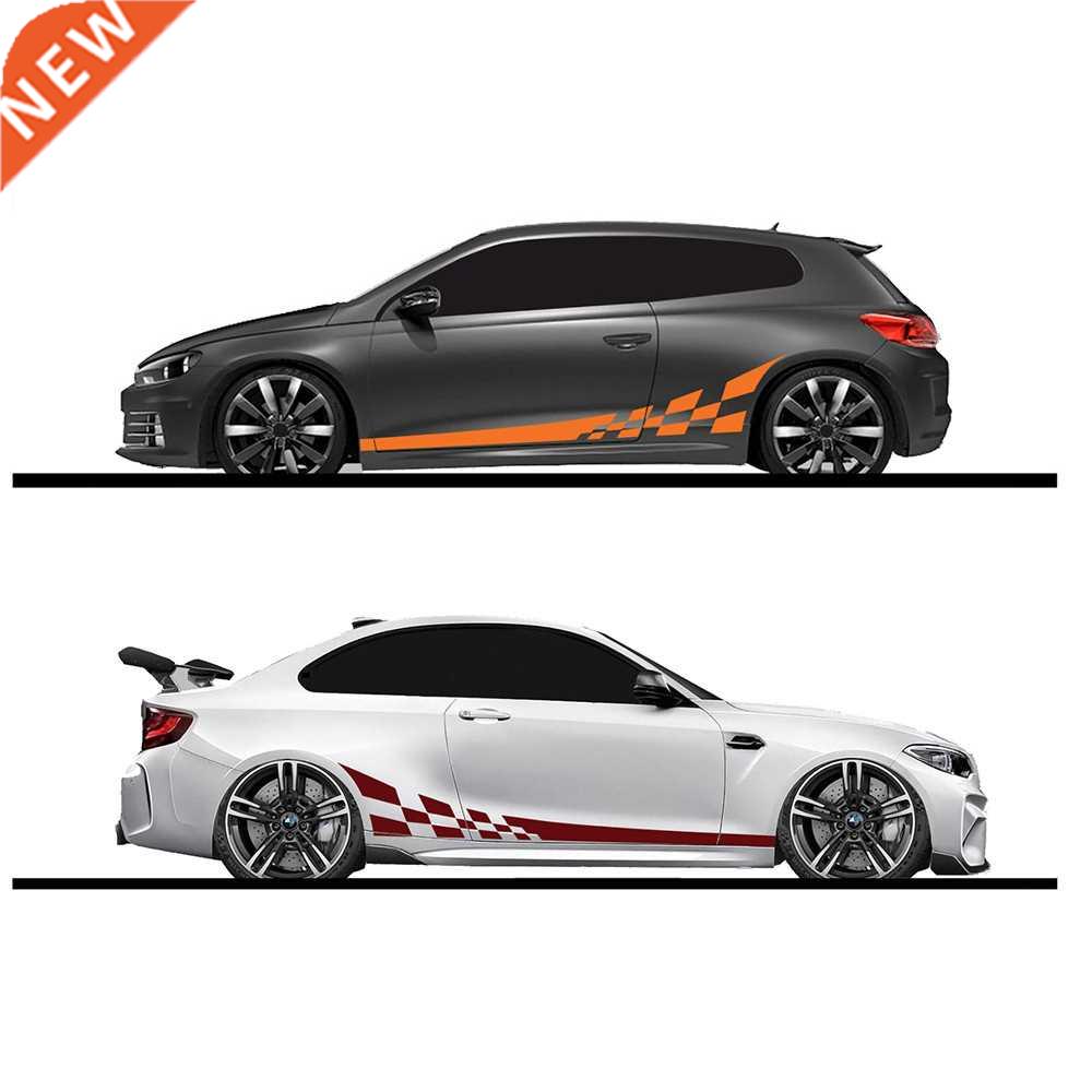 2pcs/lot 220x25cm Car  Both Sides Stickers Race Stripes C