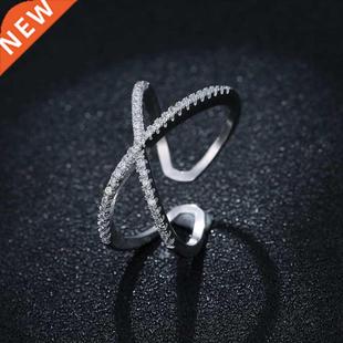 Wholesale Fits European Jewelry Silver Color Rings Open Adju