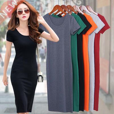 T-shirt Dresses Summer Women Long T Shirt Dress Female Bodyc