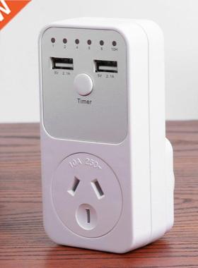 Kitchen Timer Outlet UK FR EU Multi Plug Intelligent Countdo