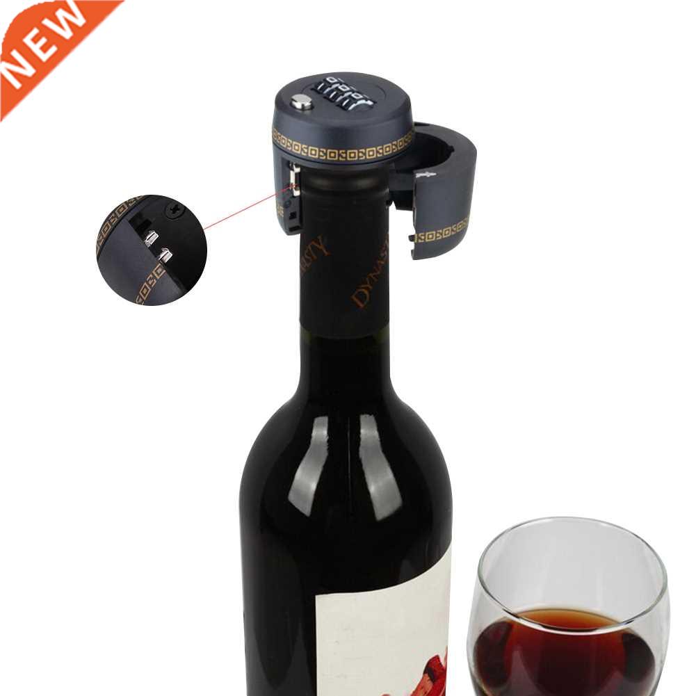 Bottle Password Lock Combination Lock Wine Stopper Vacuum Pl