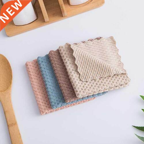 1Pcs Polyester/Nylon Cleaning Towel Anti-grease Cleaning Clo