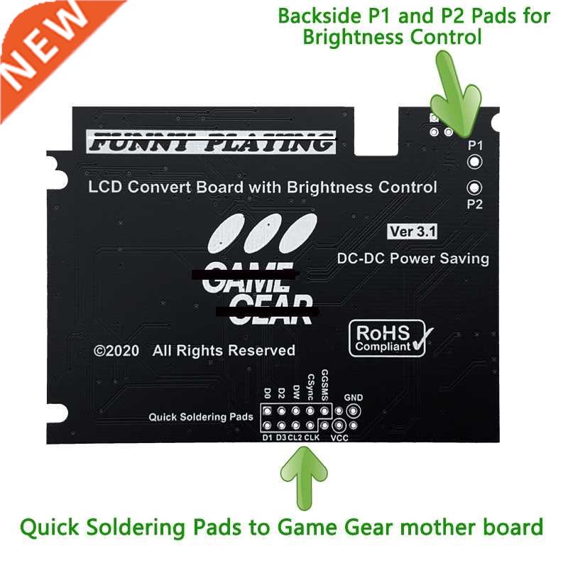 V3.1 LCD Screen Kits For SEGA for Ge Gear Highlight Displa