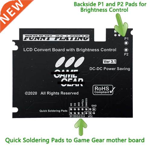 V3.1 LCD Screen Kits For SEGA for Ge Gear Highlight Displa
