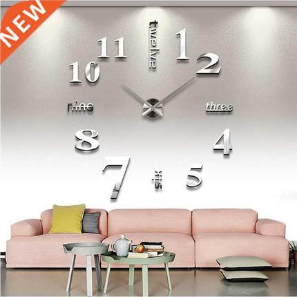new Quartz wall clocks fashion watches 3d real big wall cloc