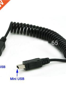 2PCS Micro USB Male to Mini 5-pin USB Coiled Cable
