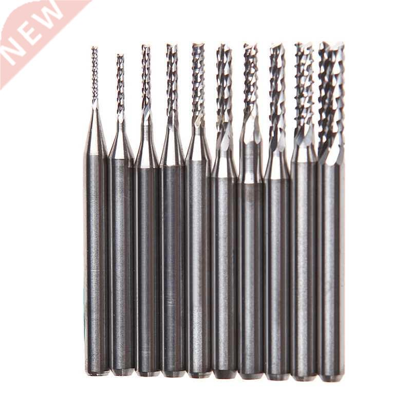 10Pcs/Set 1/8		 0.8-.175mm Drill Bits Engravin