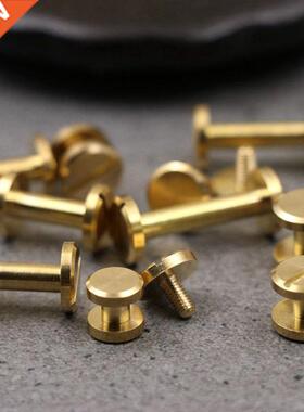 10pcs Solid Brass Binding Chicago Screws Nail Stud Rivets Fo