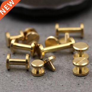 10pcs Solid Brass Binding Chicago Screws Nail Stud Rivets Fo