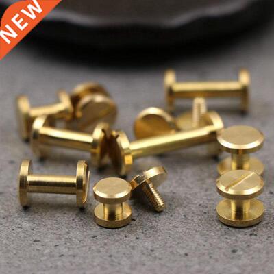 10pcs Solid Brass Binding Chicago Screws Nail Stud Rivets Fo