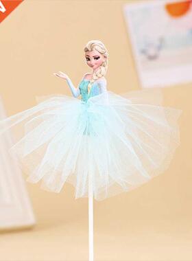 1pcs/Lot Frozen Elsa Anna Princess Cake Cupcake Toppers Cake