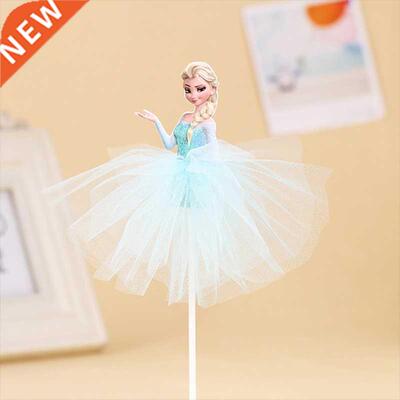 1pcs/Lot Frozen Elsa Anna Princess Cake Cupcake Toppers Cake